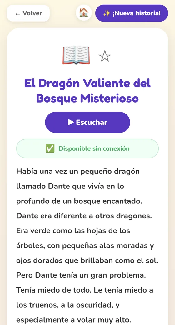 Una historia lista para escuchar en Lumimo